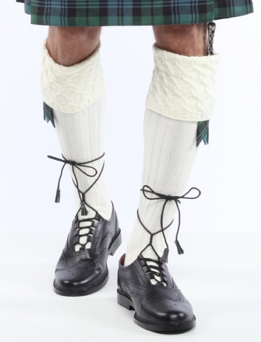 white kilt hose